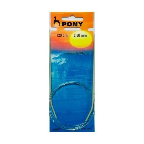 50403 Спицы круговые 2,50 мм/ 120 см, алюминий PONY