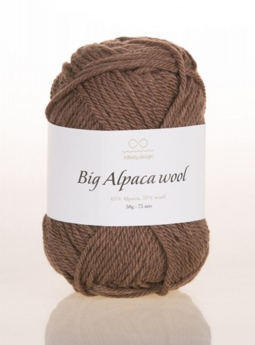 Пряжа BIG Alpaca Wool (INFINITY) 3161  коричневый