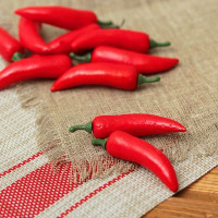 Муляж перец красный 1,5х5 см (набор 10 шт) (10 шт.)