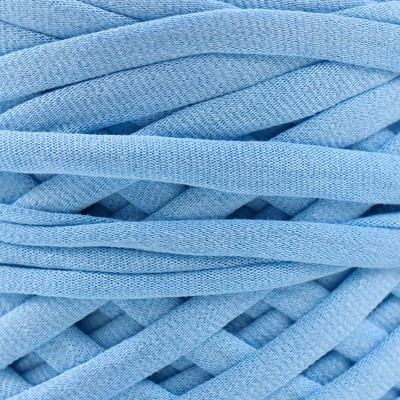 Трикотажная пряжа, ширина 7-9 мм, 100м/295 гр±10% (43/1 - светло-серо-голубой)