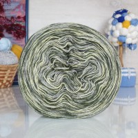 Ангорка меланж Рассказовская - 60 (болото/лимон/серый)