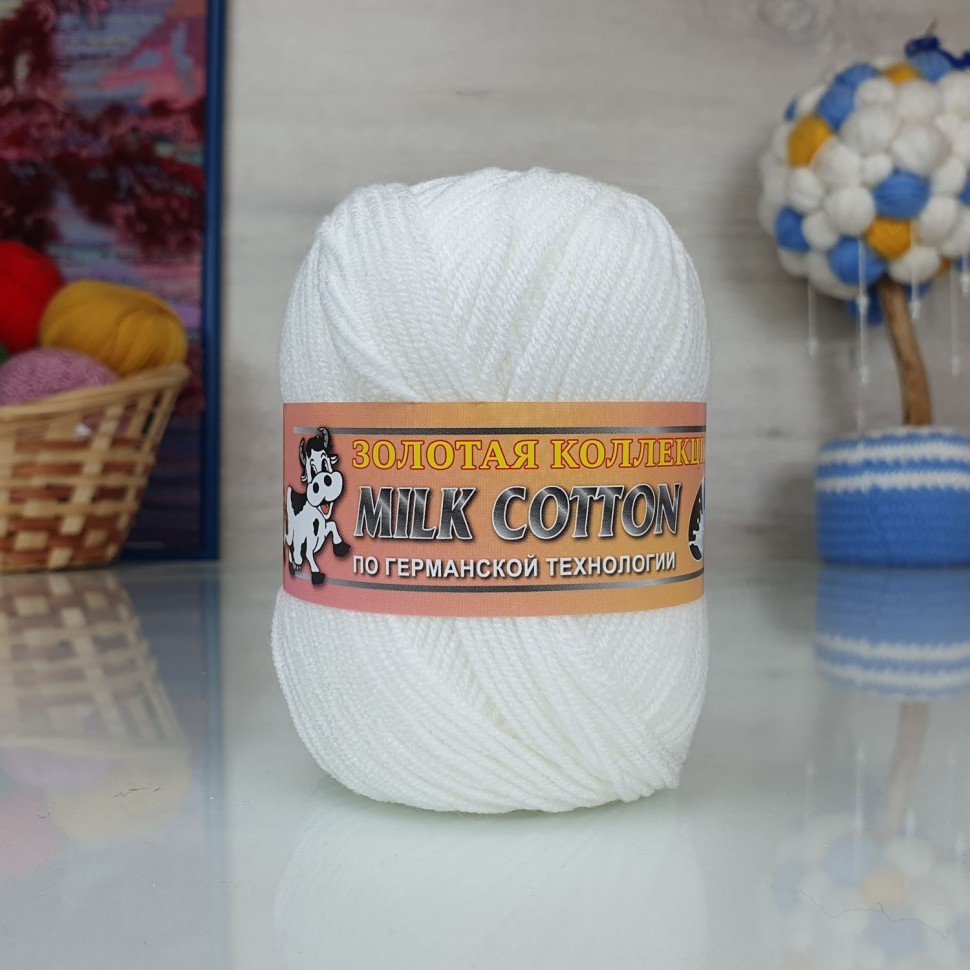 Милк коттон 170м Color City - 001 (белый)