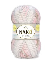 Elit Baby mini batik (NAKO) - 32463 (бел/роз/сер)