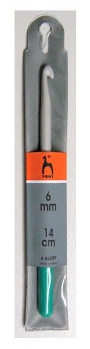 Крючок вязальный с пластиковой ручкой 14 см. (Pony)  арт.46209