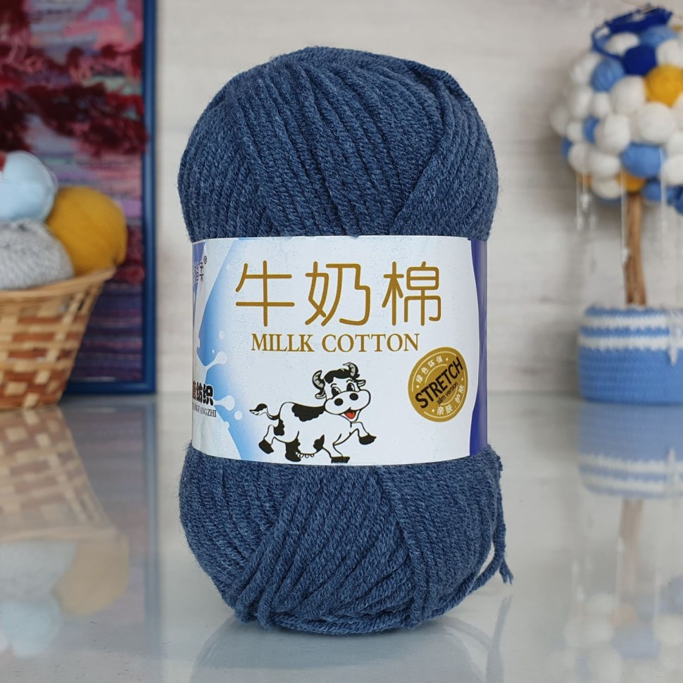 Милк коттон M&H - 035 (тем.джинс)