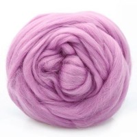 Полутонкая шерсть (для валяния) - 389 (св.фиалка)