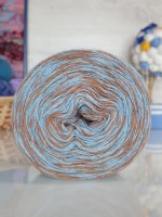 Ангорка меланж Рассказовская - 44_1 (голуб/коралл)