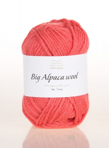 Пряжа BIG Alpaca Wool (INFINITY) 4216  коралл