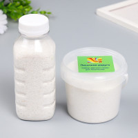 Песок цветной в бутылках &quot;Белый&quot; 500 гр МИКС