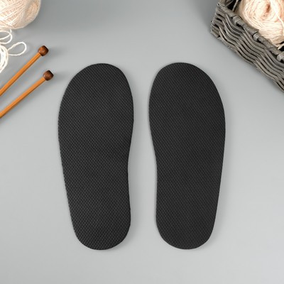 Подошва для вязания обуви "Эва" размер "38", толщина 4 мм, черный
