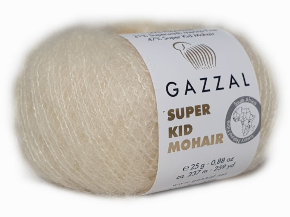 SUPER KID MOHAIR (Gazzal) - 64408 (кремовый)