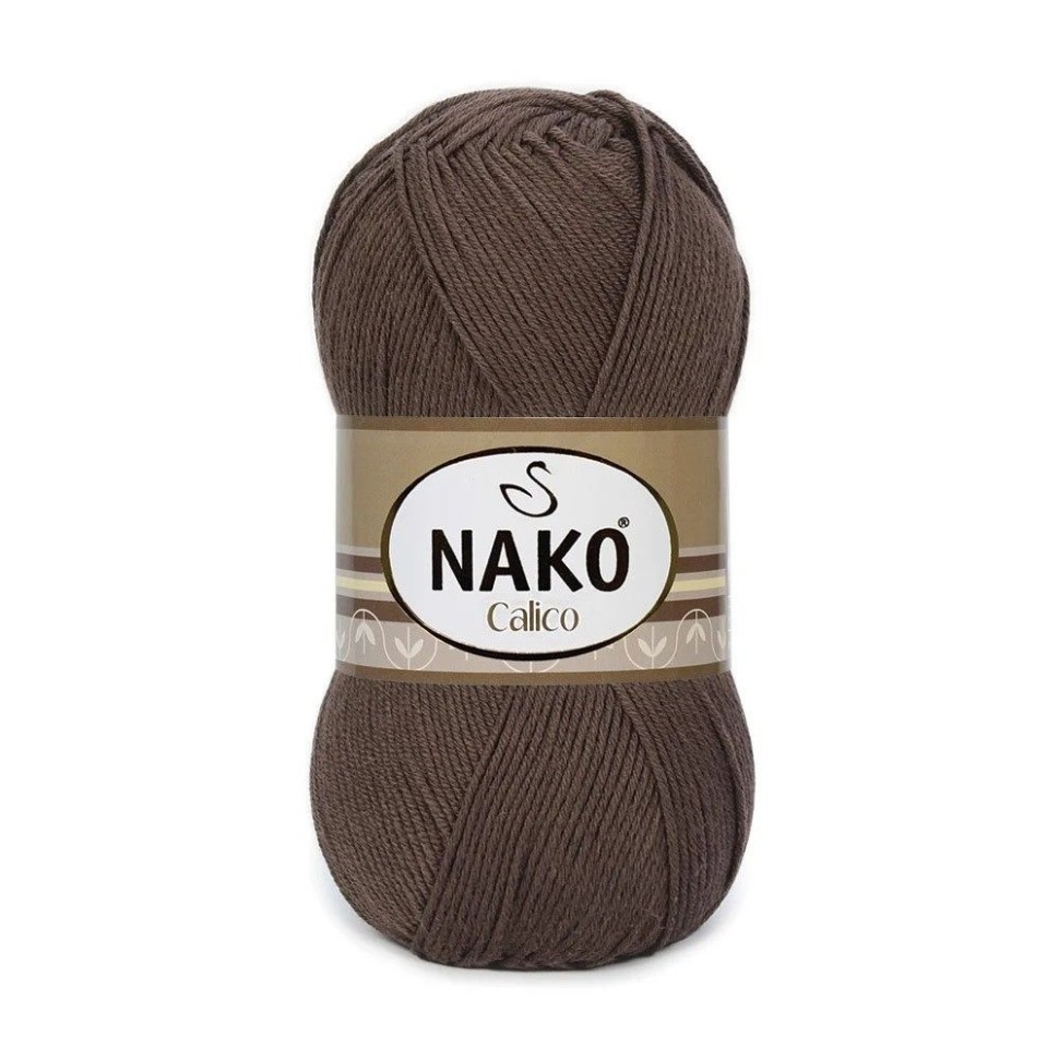 Пряжа Calico (Нако) - 6962 (коричневый)