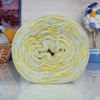 Ангорка меланж Рассказовская - 51 (лимон/тал.вода/белый)