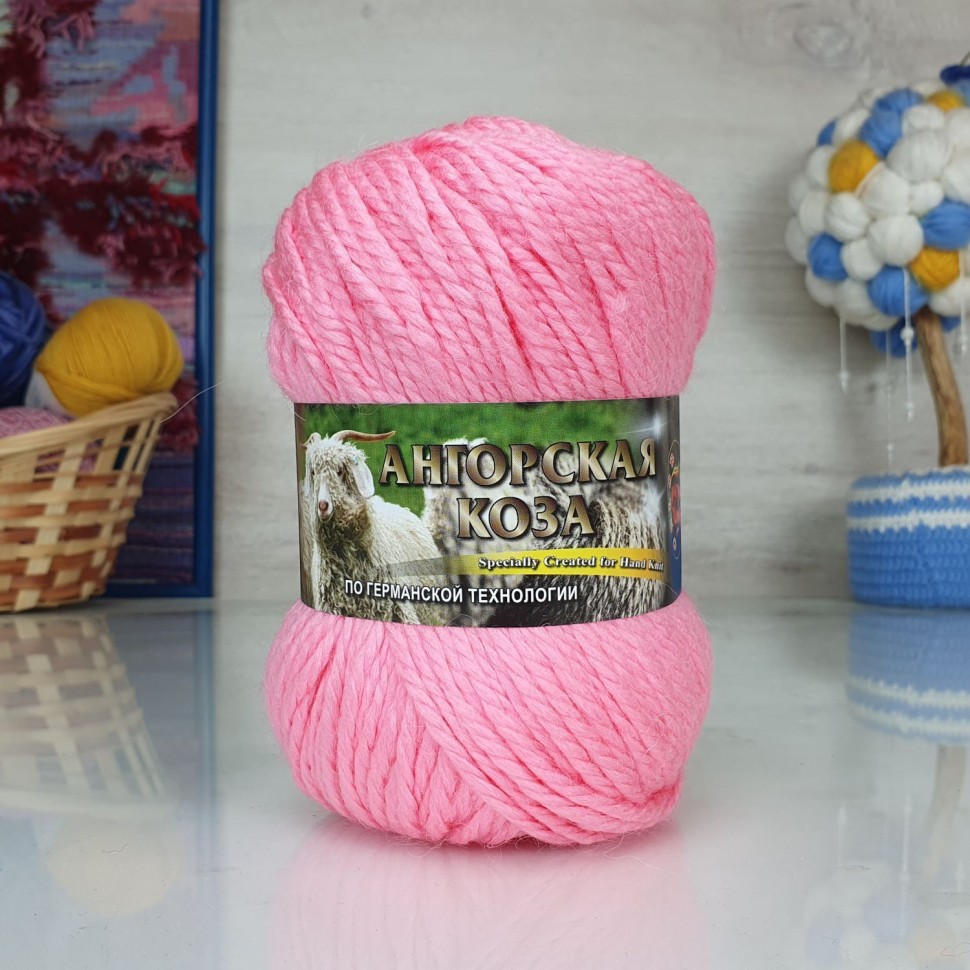 Пряжа Ангорская коза (Колор-Сити) - 2103 (розовый)