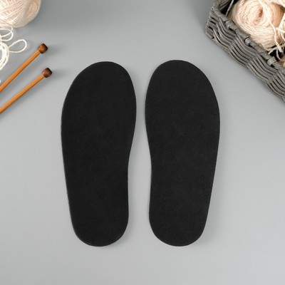 Подошва для вязания обуви "Эва" размер "40", толщина 4 мм, черный