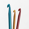 Набор крючков для вязания портативный, на кольце, d = 3/4/5 мм, цвет разноцветный