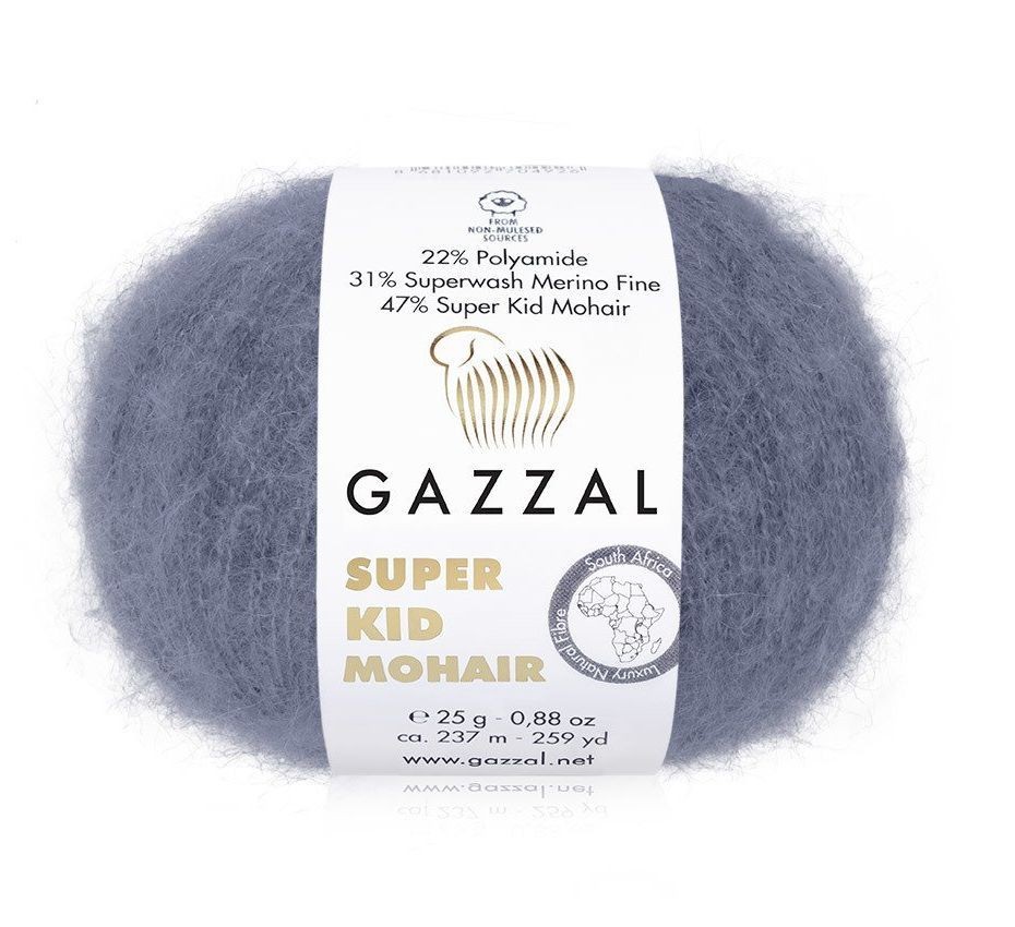 SUPER KID MOHAIR (Gazzal) - 64411 (металик)