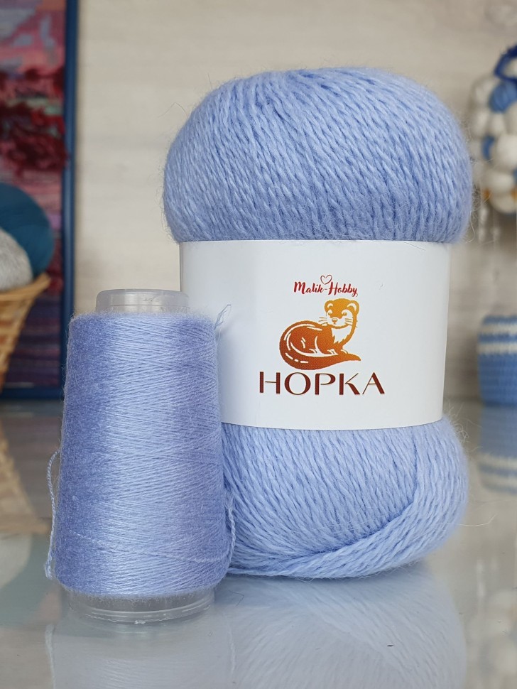 Норка M&H - 026 (голубой)