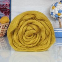 Полутонкая шерсть (для валяния) - 447 (горчица)