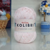 Kolibri с пайетками - 038 (св.розовый с матовыми роз. пайетками)