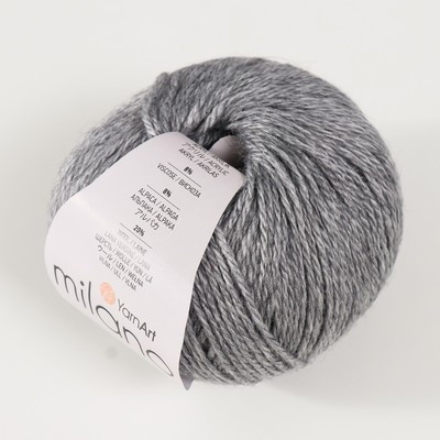 Пряжа "Milano"  8%альпака, 20%шерсть, 8%вискоза, 64%акрил 130м/50гр (868)