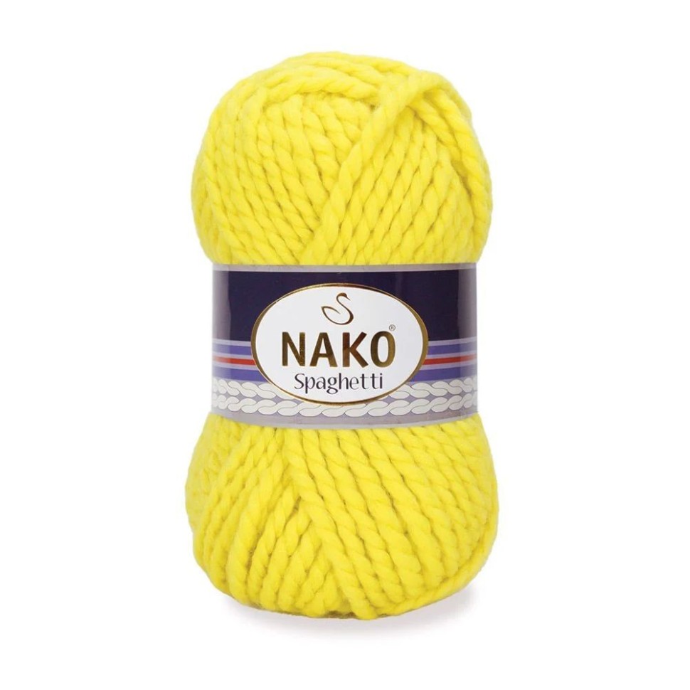 Пряжа Spaghetti (Nako) - 10633 (лимонный)