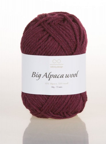 Пряжа BIG Alpaca Wool (INFINITY) 4654  бордовый