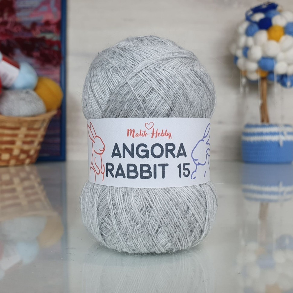 Angora Rabbit 15 - 008 (св.серый меланж)
