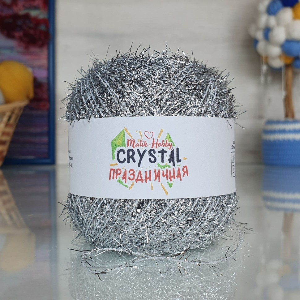 Crystal праздничная M&H - 049 (серебряный)