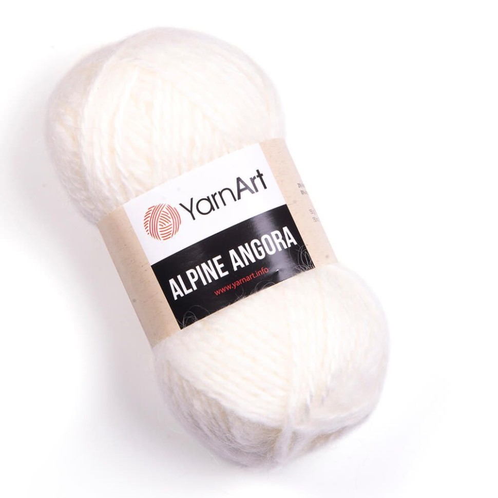Пряжа Alpine Angora (YarnArt) - 332 (молочный)