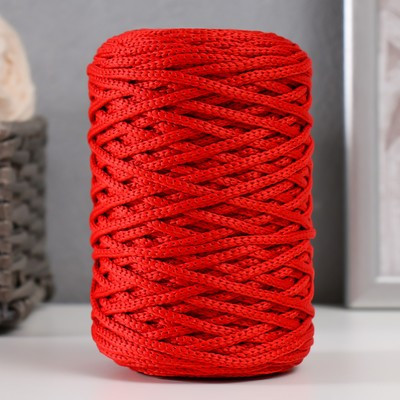 Шнур для вязания 100% полиэфир 3мм 100м/200±20гр (27-красный)