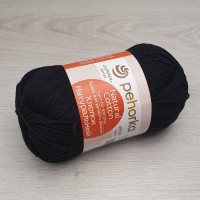 Хлопок натуральный 425м (Пехорка) - 02 (Черный)