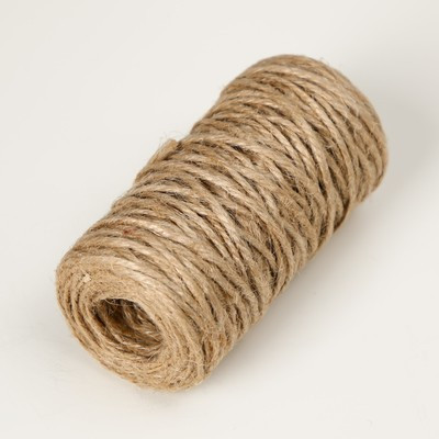 Пряжа джутовая 100% джут 50м/50гр., 3-х ниточная Пряжа джутовая 100% джут 50м/50гр., 3-х ниточная