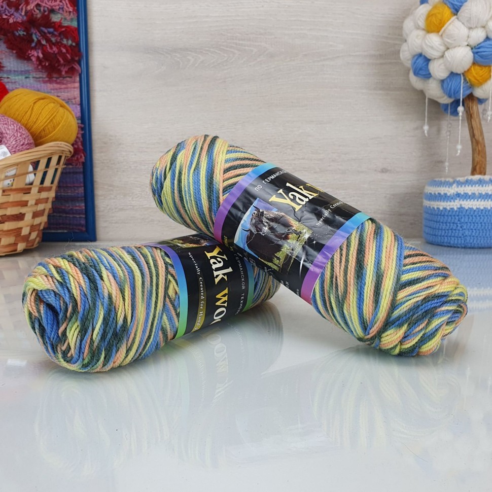 Як вул (Колор-Сити) - 969/2 (тем.голуб/лимон/серый/персик)