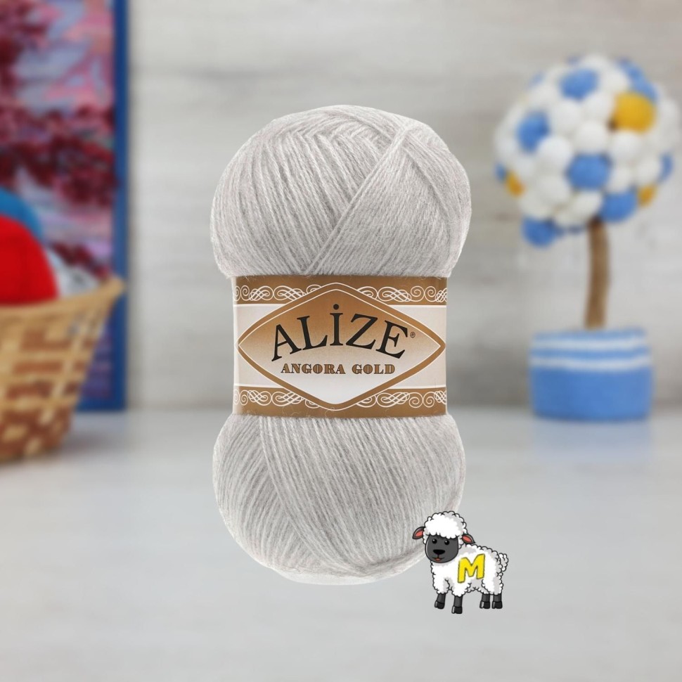 Angora Gold - 208 (св.серый меланж)