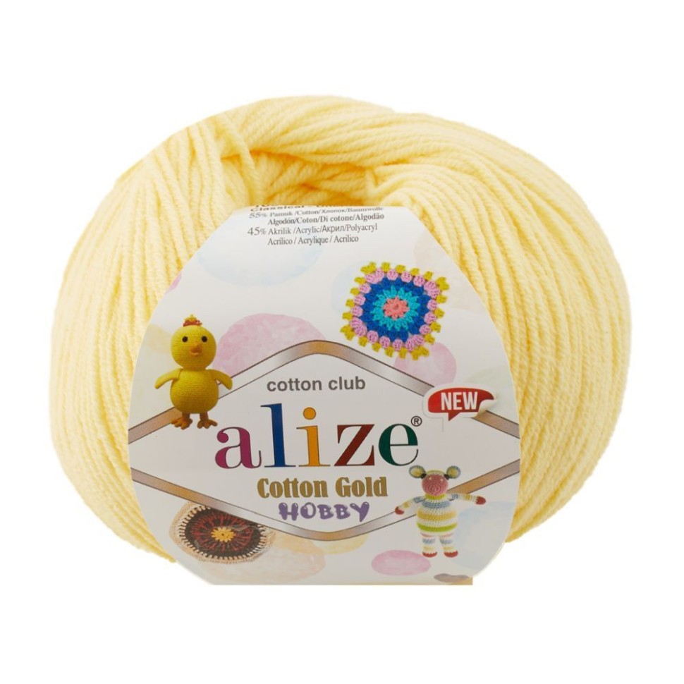 COTTON GOLD HOBBY NEW (ALIZE) - 187 (св.лимон)
