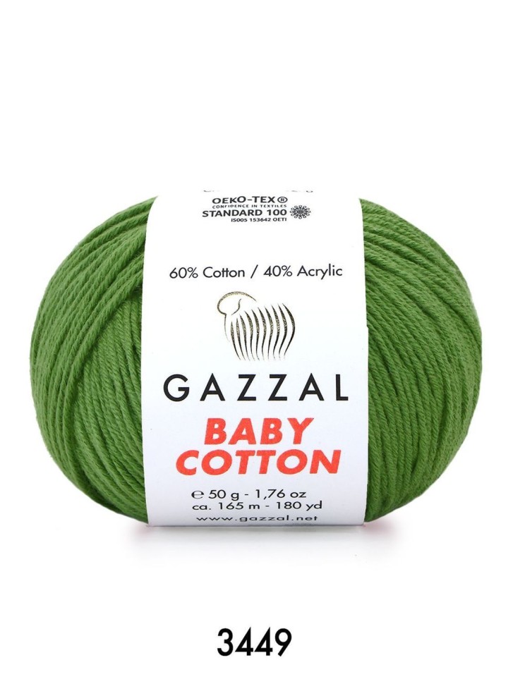 BABY COTTON (Gazzal) - 3449 (зеленый)