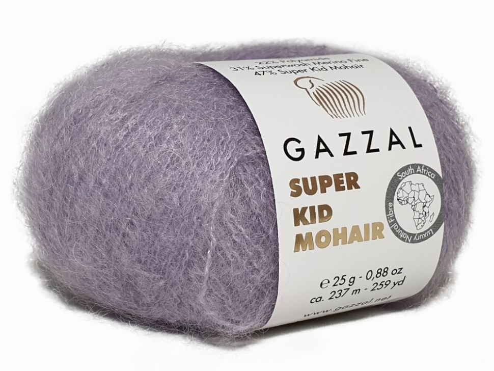 SUPER KID MOHAIR (Gazzal) - 64413 (сирень)