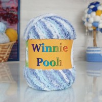 Винни пух (JINA) - 130 (бело-голубой меланж)
