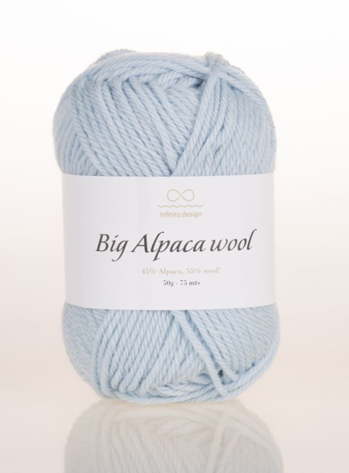 Пряжа BIG Alpaca Wool (INFINITY) 6511  неж.голубой