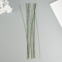 Проволока для творчества d 0,55 мм, длина 36 см, уп. 20 шт, цв. зелёный (2 шт.)