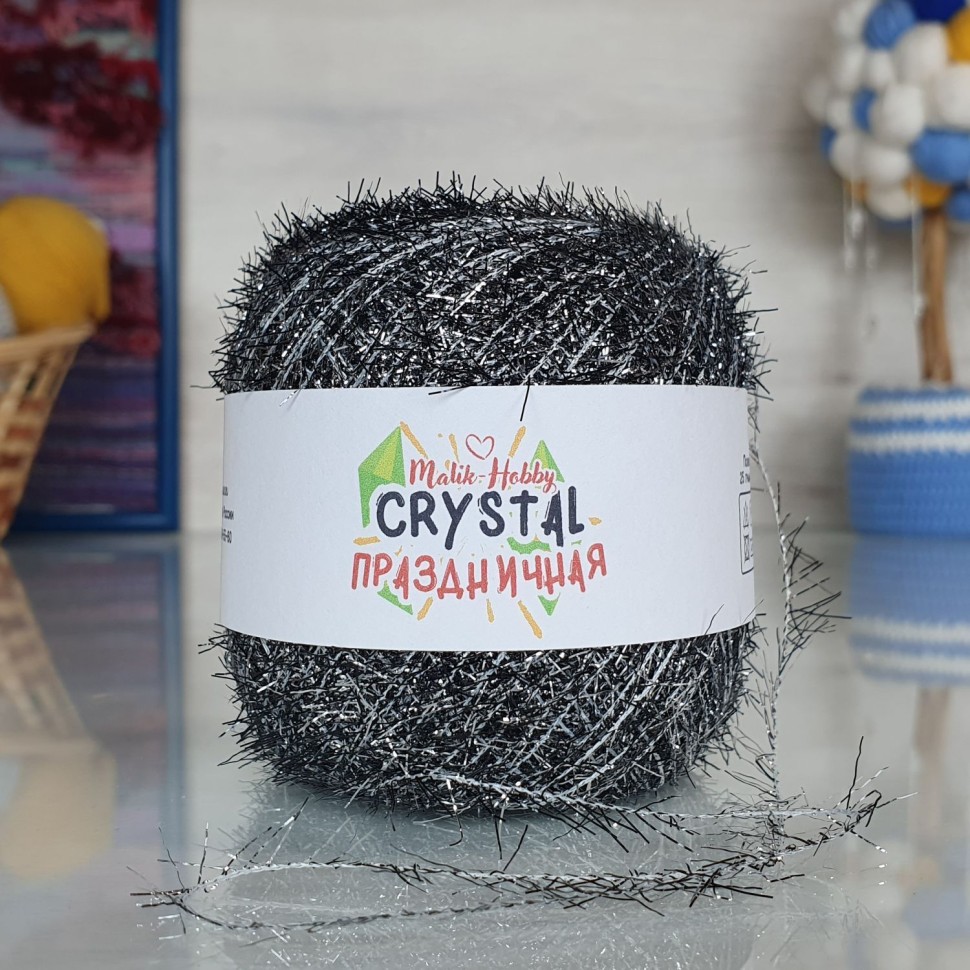 Crystal праздничная M&H - 059 (серебристо-черный)