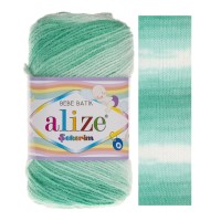 SEKERIM BATIK - 6317 (зел.бирюза/бел)