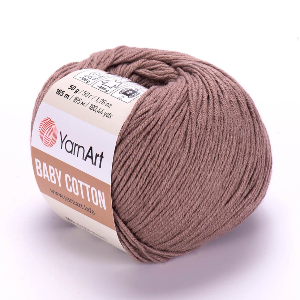 Пряжа Baby Cotton YarnArt - 407 (какао)