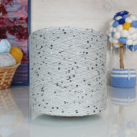 Kolibri с пайетками - 041 (св.серый с тем.серебристыми пайетками)