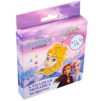 Алмазная вышивка на брелоке, 5,2 x 7,8 см &quot;Эльза&quot;, Холодное сердце