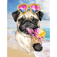 Алмазная мозаика «Ванильное лето» 15 × 20 см