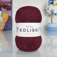 Kolibri с пайетками - 042 (прелая вишня с бордовыми. пайетками)