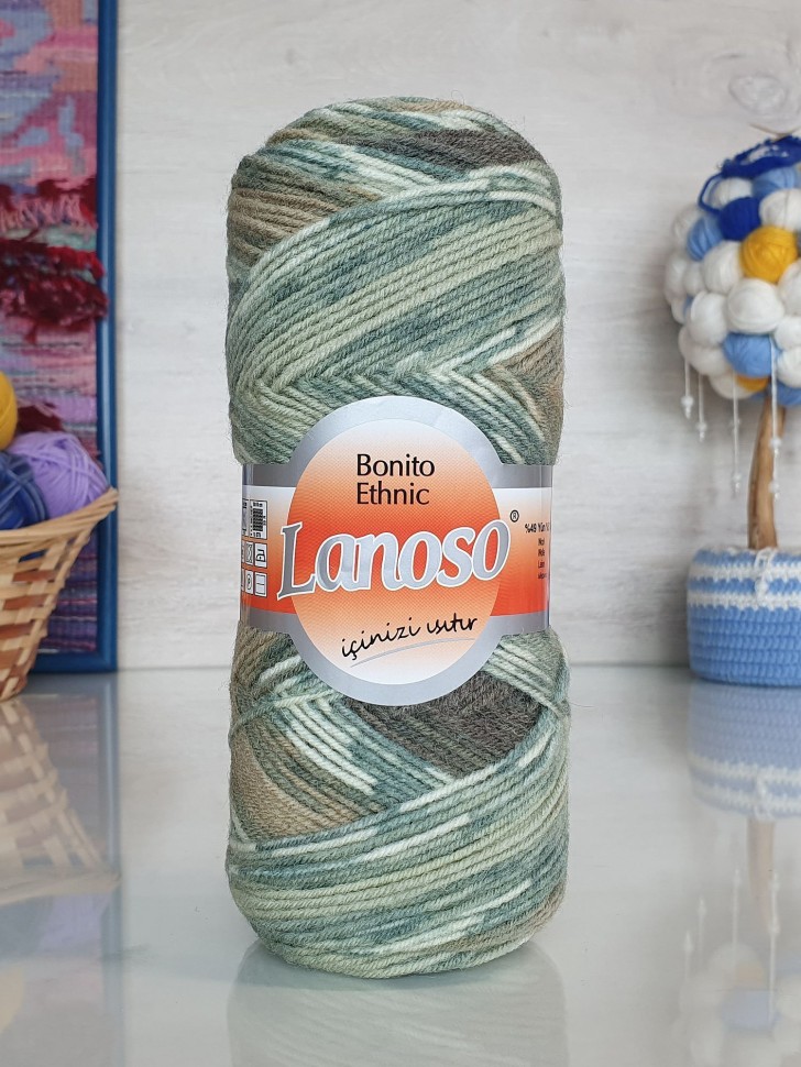 Bonito ethnic Lanoso - 1205 (зелен/хаки)