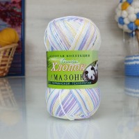 Амазонка меланж (Колор сити) - 130 (бел/фукси/гол/желт)